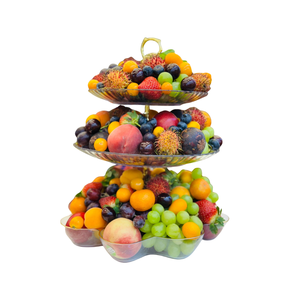 Royal Exotic 3-Tier Fruit Tower
