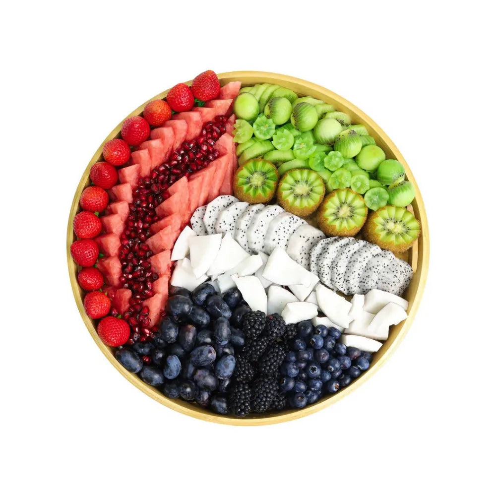 Exotic Rainbow Wheel Platter