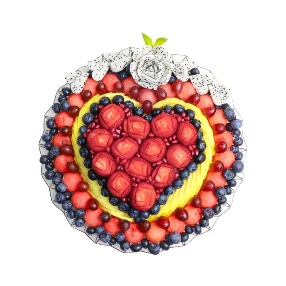 Premium Layered Heart Berry Tray