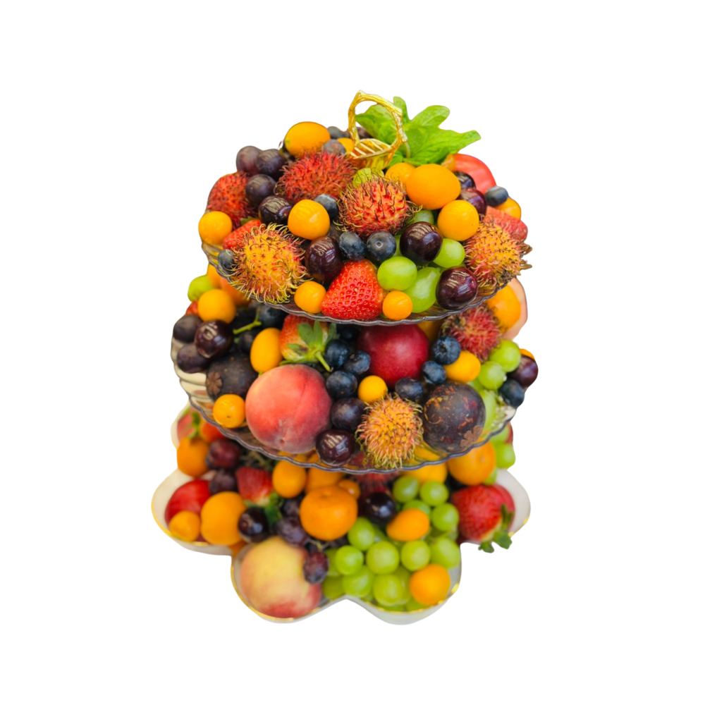 Royal Exotic 3-Tier Fruit Tower