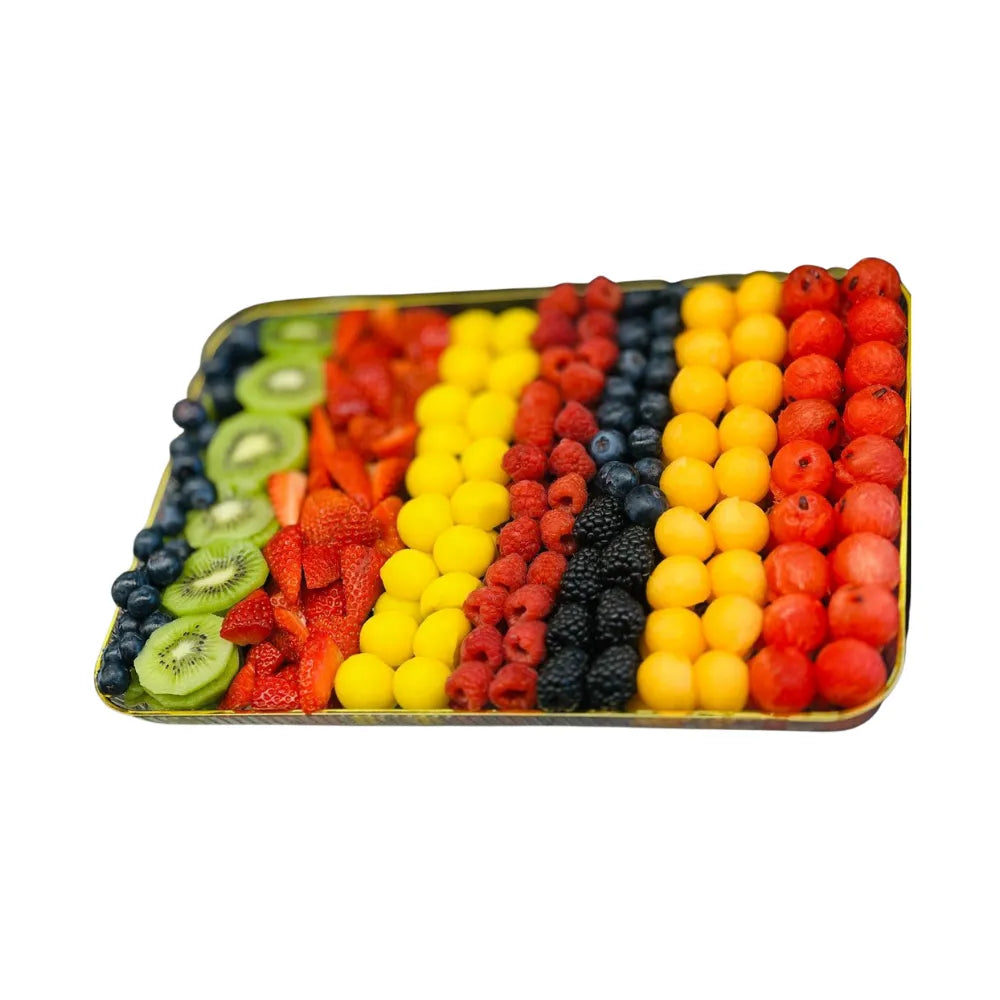 Rainbow Striped Fruit Tray
