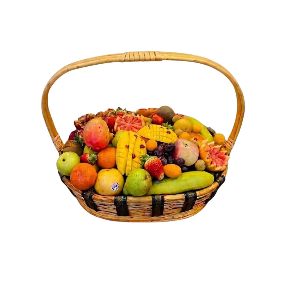 Rustic Tropical Harvest Basket