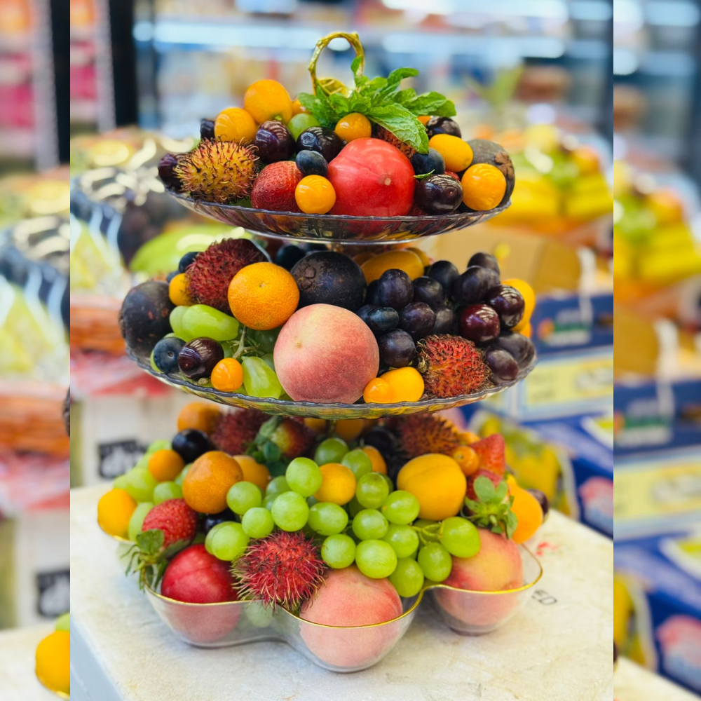 Royal Exotic 3-Tier Fruit Tower