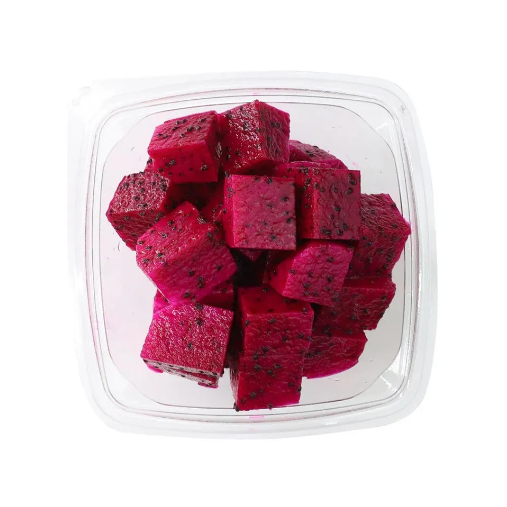 Vibrant Red Pitaya (Dragon Fruit) Cubes