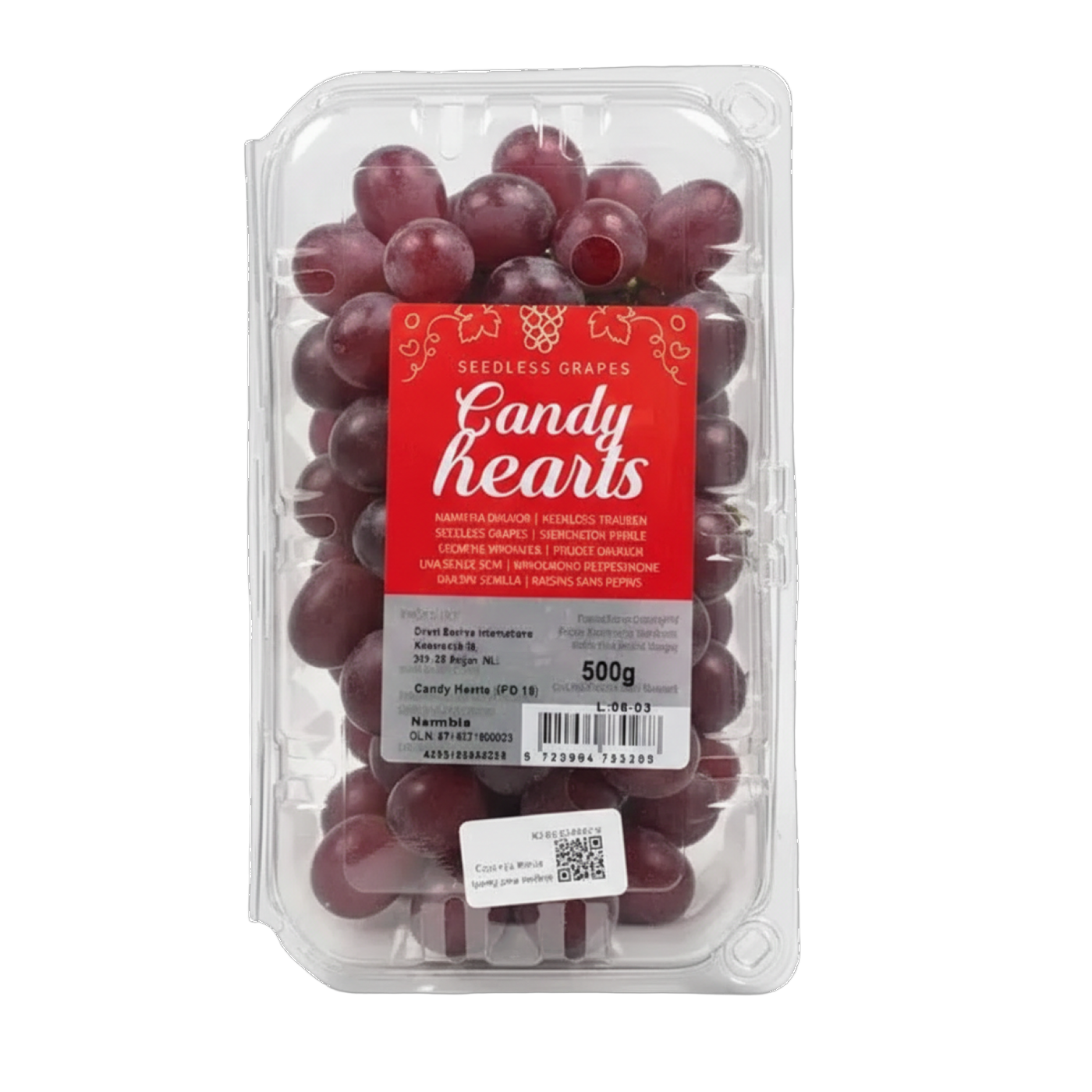 GRAPES RED COTTON CANDY 500G BOX